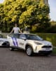 Ricards Staks, CEO of RIIDE, with one of the company's hybrid car-share vehicles.