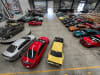 Aerial shot of a selection of Australian, American and European classics in Lloyds facility in Melbourne going under the hammer this Saturday at Lloyds Auctions.