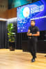 Blockstars Technology CEO Kosala Aravinda speaks at a conference about the future of technology and solutions for Australian businesses.