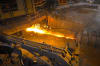 Casting hall of a blast furnace in Whyalla Steelworks, Australia. 
Image from UCL Engineering under the Creative Commons Attribution-Share Alike 2.0 Generic license.