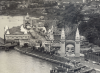 Luna Park and Milsons Point from the Sydney Harbour Bridge, 1940s (Stanton Library collection)