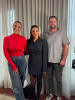 Lorinksa & Andrew Merrington and Leonie Akhidenor (podcast host) - main image