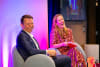 Abundium CEO and co-founder Rich Hirst with Mecca founder Jo Horgan at the 2024 Women in Multinationals Summit