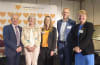 LtoR: Palliative Care Australia Chair Dr Peter Allcroft, carer and consumer representative Christine Hofmeyer, Senior Clinical Pharmacist Felicity Bates, Painaustralia Chair Simon Corbell and Palliative Care Australia CEO Camilla Rowland 