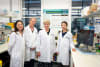 Philanthropist and former WEHI president Jane Hemstritch AO (third from right) with Hemstritch Centre researchers Dr Belinda Lee, Associate Professor Tracy Putoczki and Clara Kosasih. 
Credit: WEHI