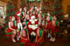 Sydney Christmas Media Launch 25 - Katherine Griffiths 3 - Ettinghausen dancers with Santa in Santas house