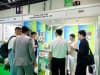 Visitors gathered at the Guizhou booth