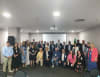 Main group photo of SSVP international representatives at the presentation of the 2024 Annual Report in Rio de Janeiro.