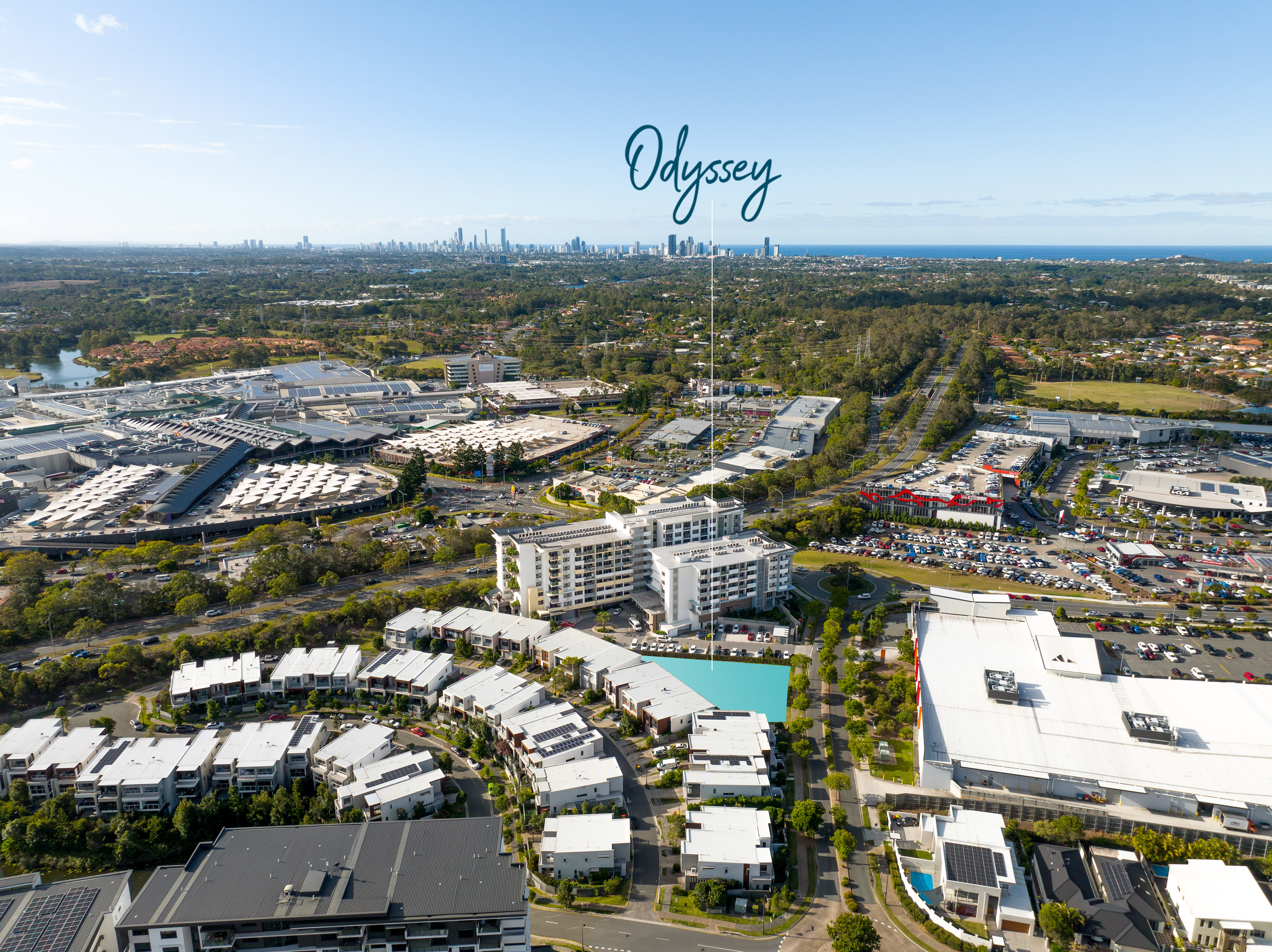 Aerial view of Odyssey Lifestyle Care Communities Robina