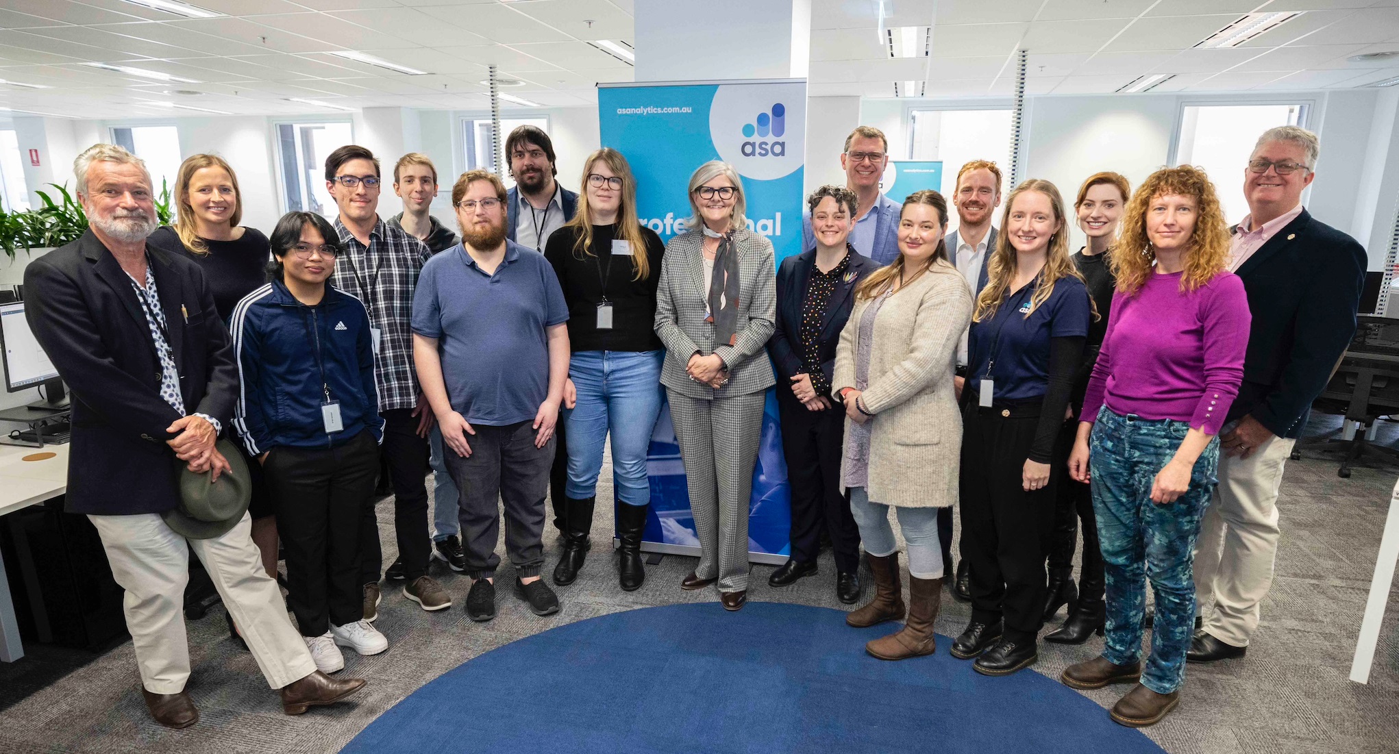 The Governor-General, Sam Mostyn AC, with ASA's Adelaide team